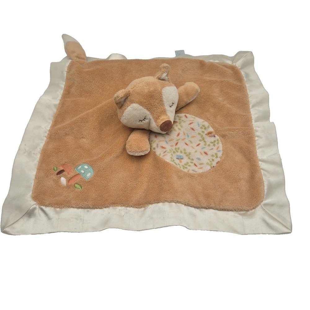 READ‎ Douglas Baby Lovey Fox Mushroom Satin Trim Security Blanket 2014